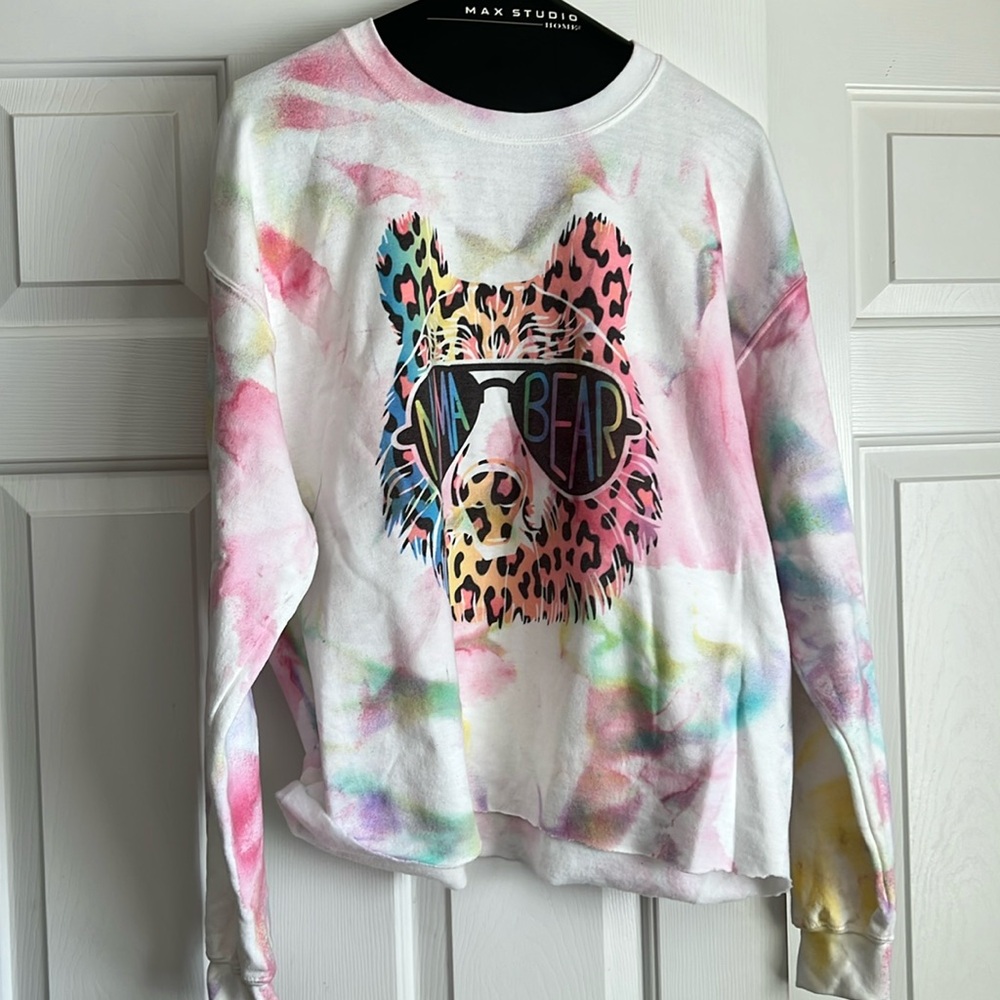 Mama Bear tie dyed sweatshirt